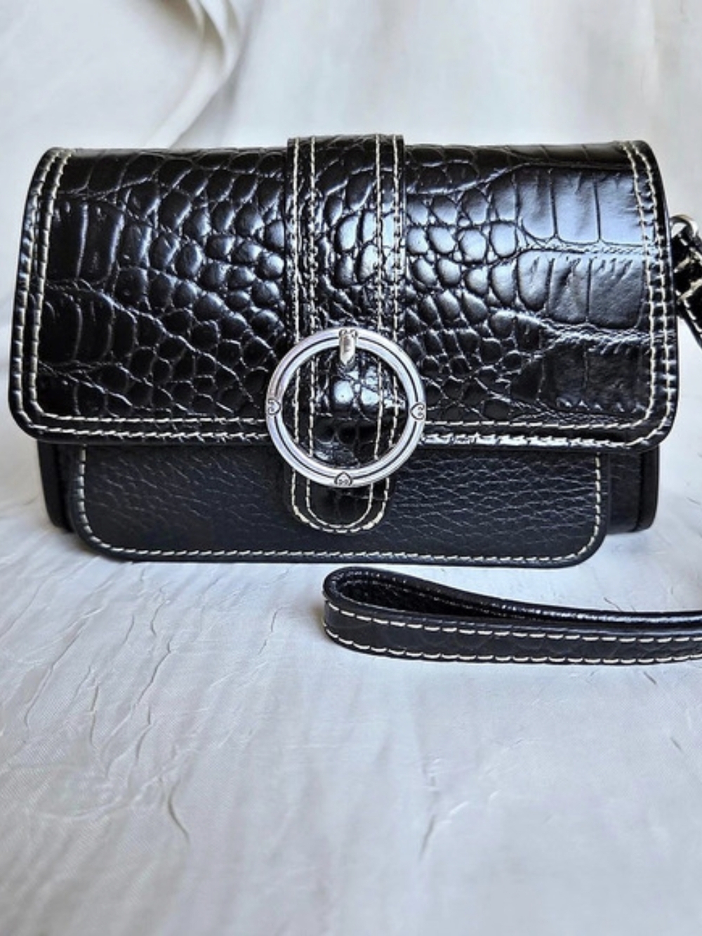 Vintage Brighton Micro Small Crossbody Wallet Bag